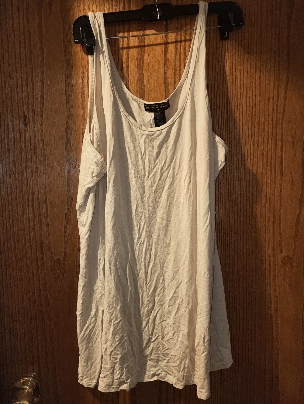 Fashion to Figure Khaki Scoop Neck Layerin Tank Top 2 NWT - Picture 7 of 8